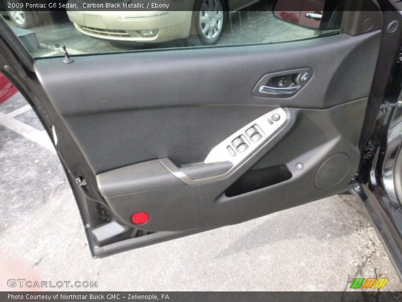Carbon Black Metallic / Ebony 2009 Pontiac G6 Sedan