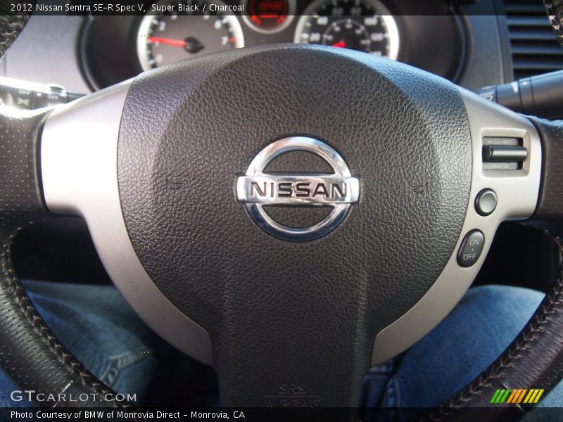 Super Black / Charcoal 2012 Nissan Sentra SE-R Spec V