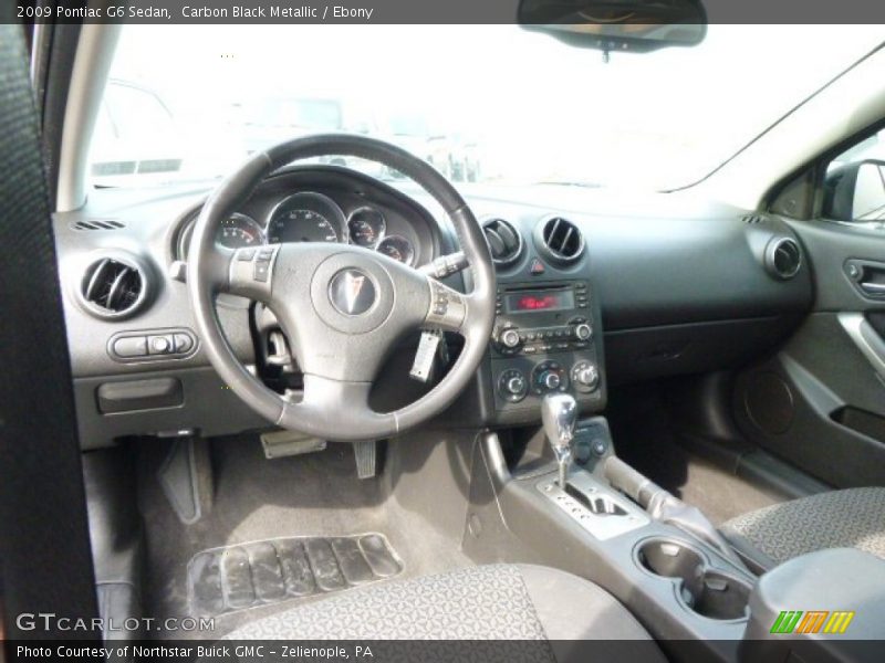 Carbon Black Metallic / Ebony 2009 Pontiac G6 Sedan
