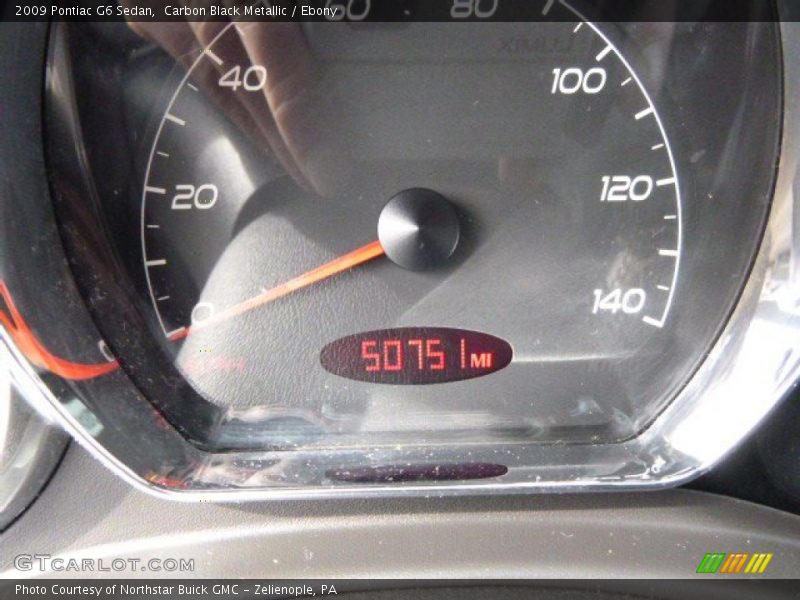 Carbon Black Metallic / Ebony 2009 Pontiac G6 Sedan