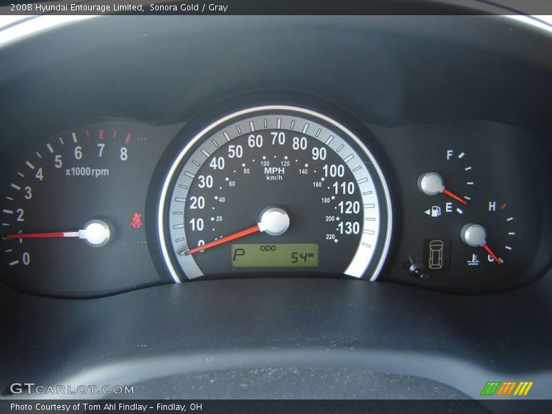 Sonora Gold / Gray 2008 Hyundai Entourage Limited
