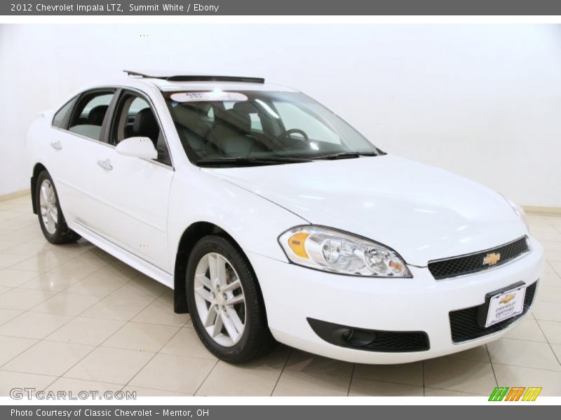 Summit White / Ebony 2012 Chevrolet Impala LTZ