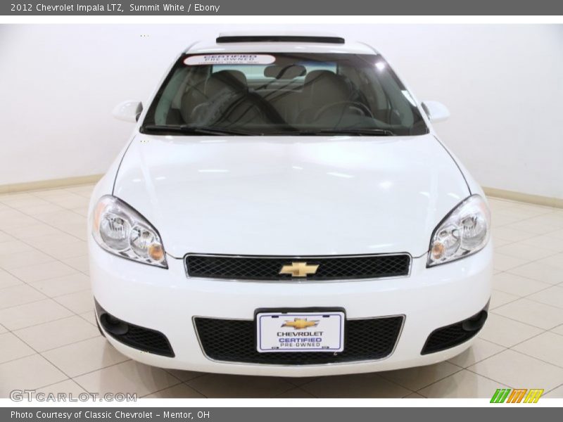 Summit White / Ebony 2012 Chevrolet Impala LTZ