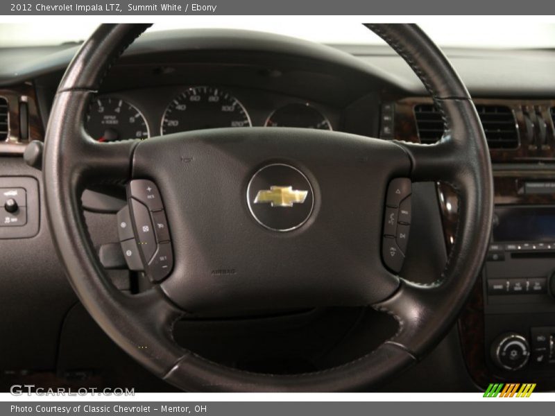 Summit White / Ebony 2012 Chevrolet Impala LTZ