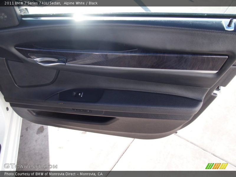 Alpine White / Black 2011 BMW 7 Series 740Li Sedan