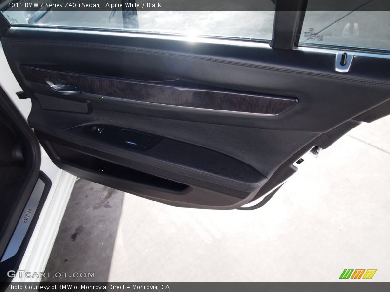 Alpine White / Black 2011 BMW 7 Series 740Li Sedan