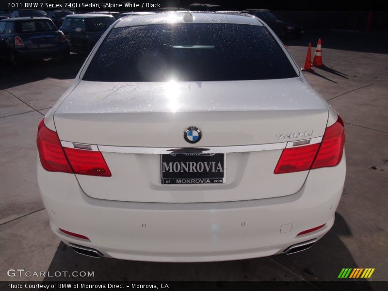 Alpine White / Black 2011 BMW 7 Series 740Li Sedan