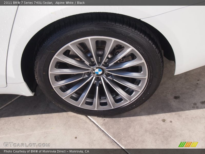 Alpine White / Black 2011 BMW 7 Series 740Li Sedan