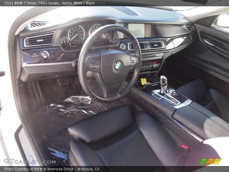 Alpine White / Black 2011 BMW 7 Series 740Li Sedan