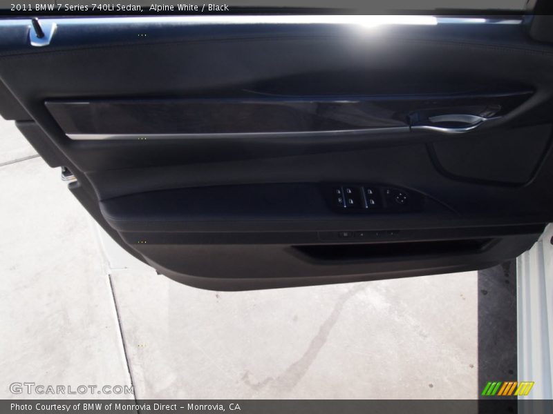 Alpine White / Black 2011 BMW 7 Series 740Li Sedan