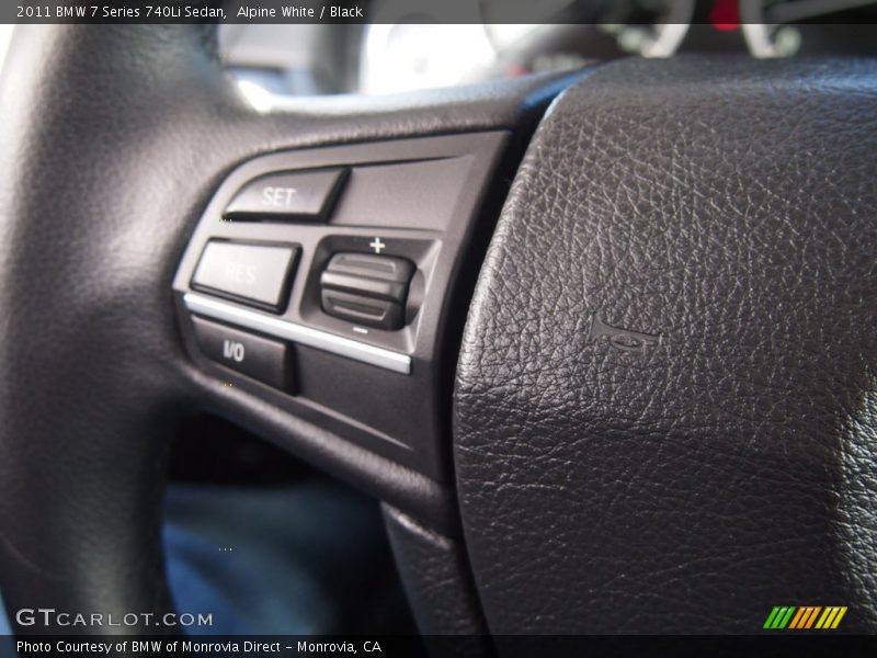 Alpine White / Black 2011 BMW 7 Series 740Li Sedan