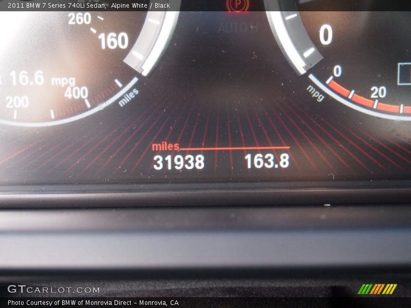 Alpine White / Black 2011 BMW 7 Series 740Li Sedan
