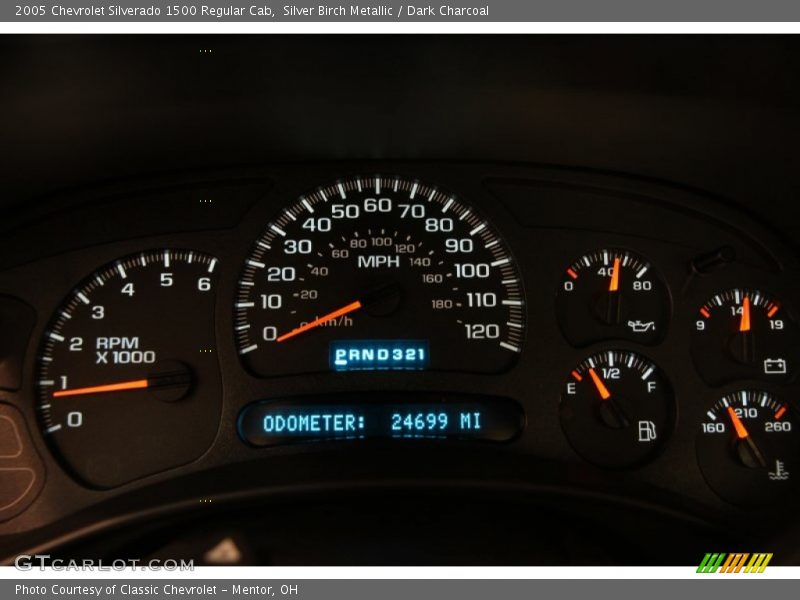Silver Birch Metallic / Dark Charcoal 2005 Chevrolet Silverado 1500 Regular Cab