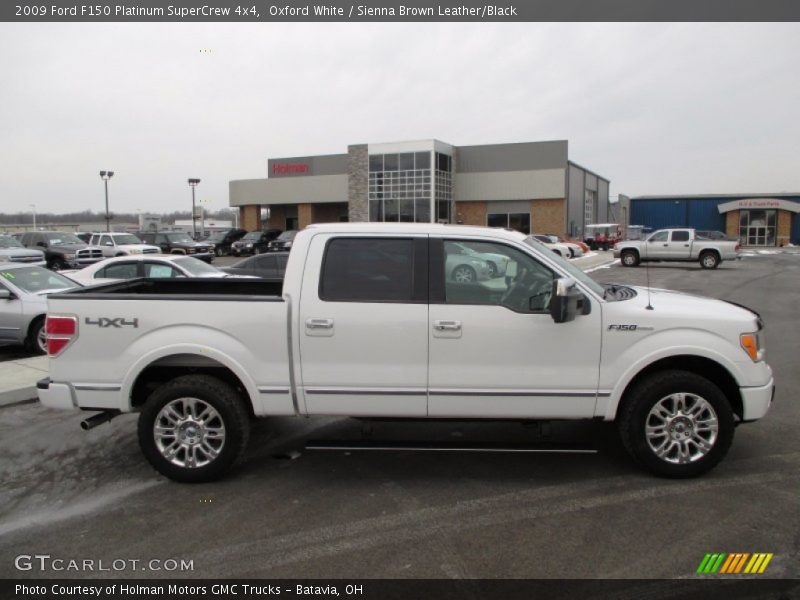 Oxford White / Sienna Brown Leather/Black 2009 Ford F150 Platinum SuperCrew 4x4