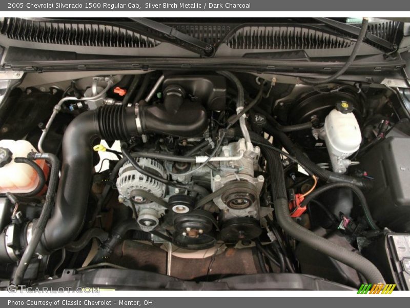 Silver Birch Metallic / Dark Charcoal 2005 Chevrolet Silverado 1500 Regular Cab