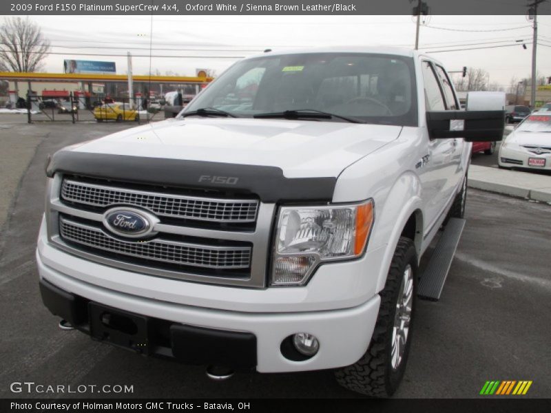 Oxford White / Sienna Brown Leather/Black 2009 Ford F150 Platinum SuperCrew 4x4