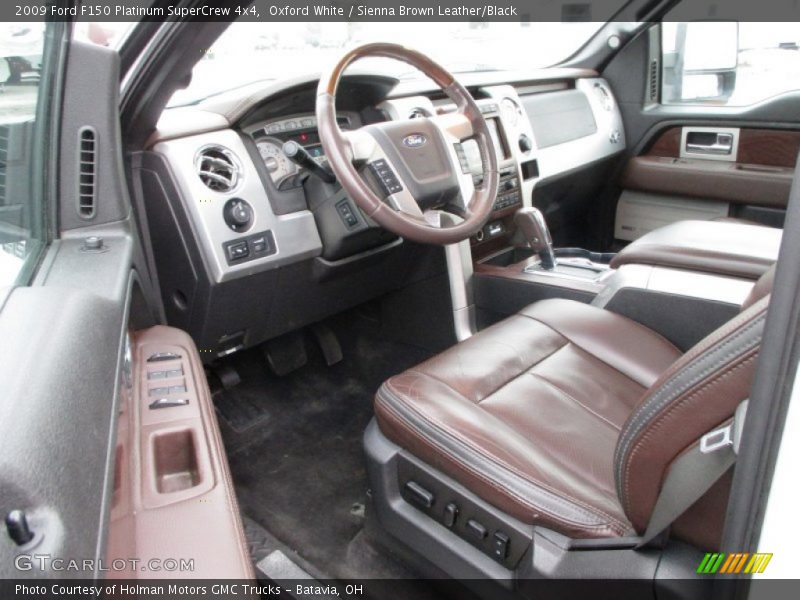 Oxford White / Sienna Brown Leather/Black 2009 Ford F150 Platinum SuperCrew 4x4