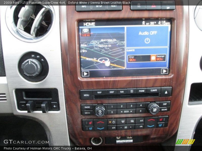 Oxford White / Sienna Brown Leather/Black 2009 Ford F150 Platinum SuperCrew 4x4