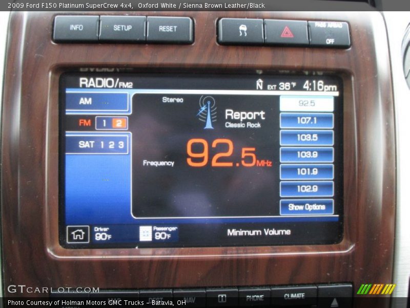 Oxford White / Sienna Brown Leather/Black 2009 Ford F150 Platinum SuperCrew 4x4