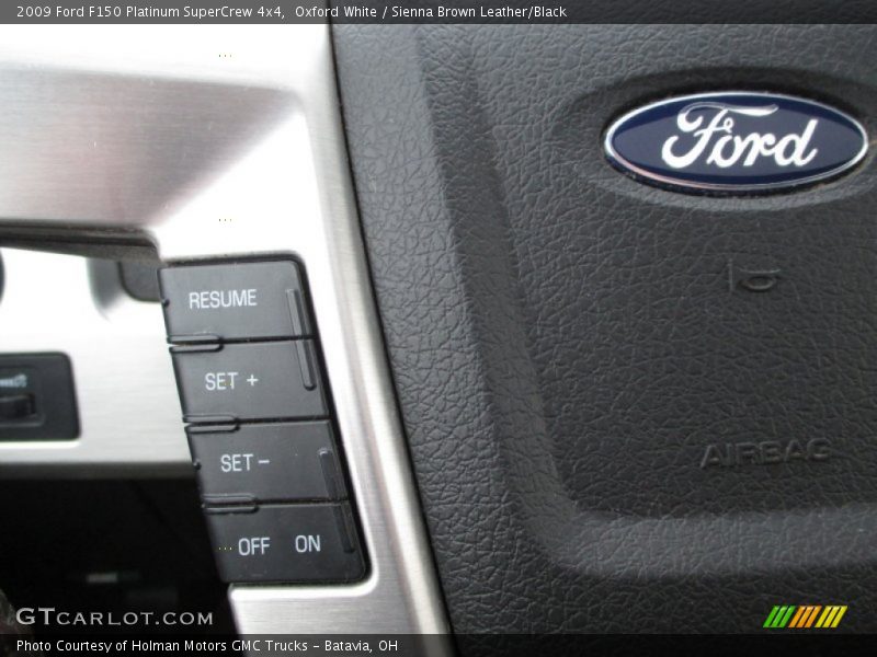 Oxford White / Sienna Brown Leather/Black 2009 Ford F150 Platinum SuperCrew 4x4