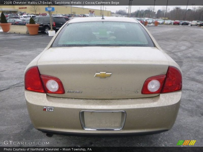 Sandstone Metallic / Cocoa/Cashmere Beige 2008 Chevrolet Malibu LT Sedan