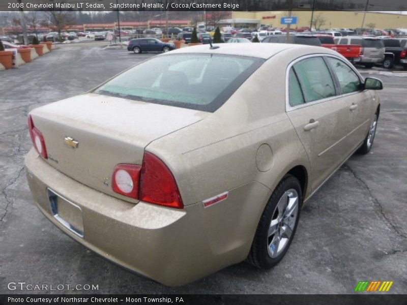 Sandstone Metallic / Cocoa/Cashmere Beige 2008 Chevrolet Malibu LT Sedan