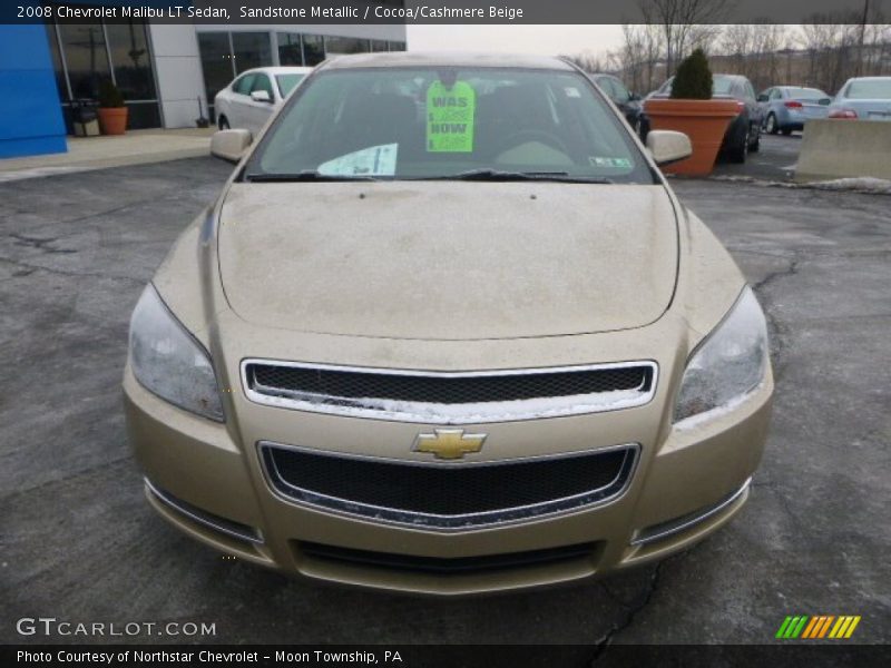 Sandstone Metallic / Cocoa/Cashmere Beige 2008 Chevrolet Malibu LT Sedan