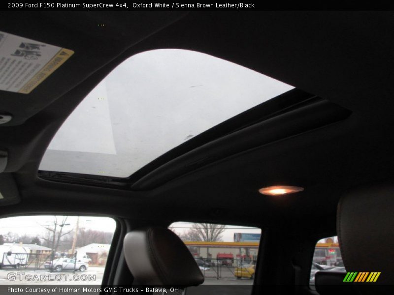 Oxford White / Sienna Brown Leather/Black 2009 Ford F150 Platinum SuperCrew 4x4