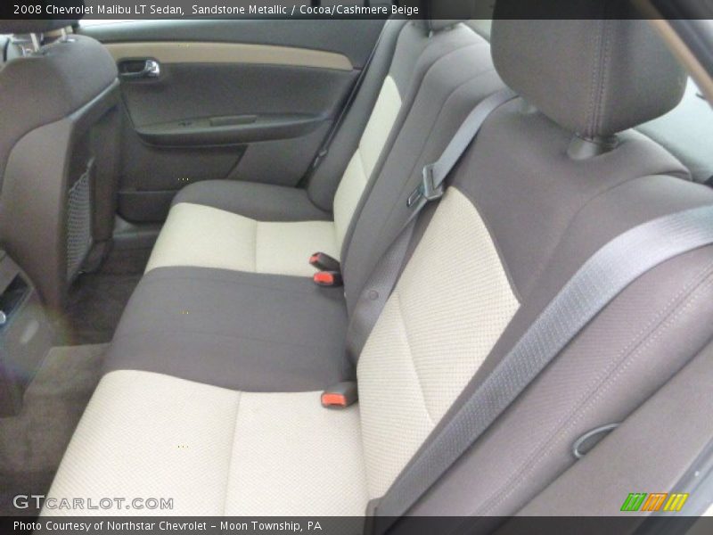 Sandstone Metallic / Cocoa/Cashmere Beige 2008 Chevrolet Malibu LT Sedan