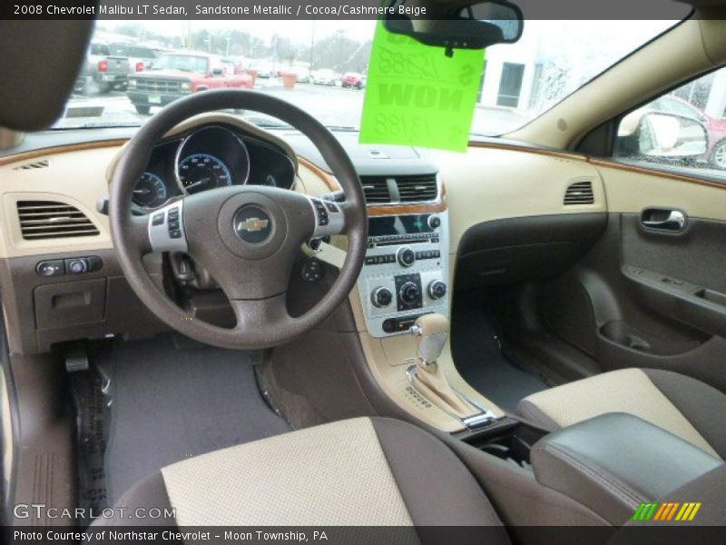Cocoa/Cashmere Beige Interior - 2008 Malibu LT Sedan 