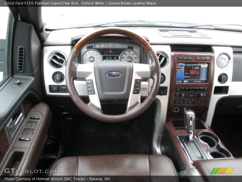 Oxford White / Sienna Brown Leather/Black 2009 Ford F150 Platinum SuperCrew 4x4