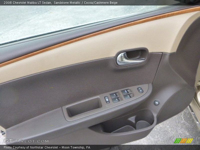 Sandstone Metallic / Cocoa/Cashmere Beige 2008 Chevrolet Malibu LT Sedan