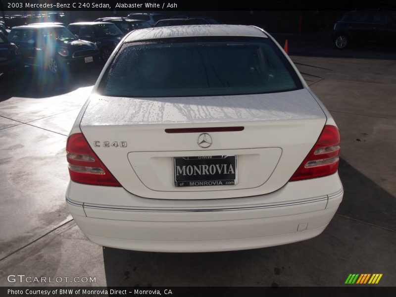 Alabaster White / Ash 2003 Mercedes-Benz C 240 Sedan