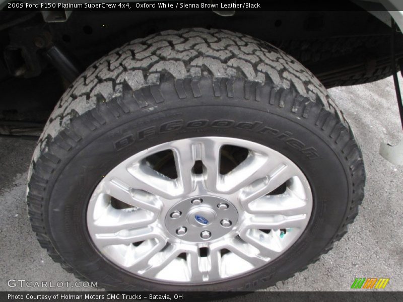 Oxford White / Sienna Brown Leather/Black 2009 Ford F150 Platinum SuperCrew 4x4
