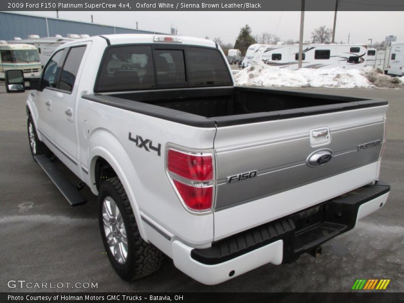 Oxford White / Sienna Brown Leather/Black 2009 Ford F150 Platinum SuperCrew 4x4