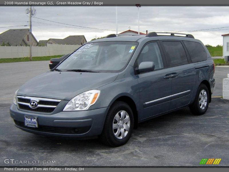 Green Meadow Gray / Beige 2008 Hyundai Entourage GLS