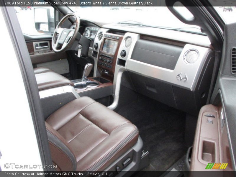 Oxford White / Sienna Brown Leather/Black 2009 Ford F150 Platinum SuperCrew 4x4