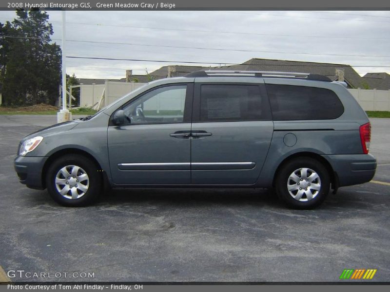 Green Meadow Gray / Beige 2008 Hyundai Entourage GLS