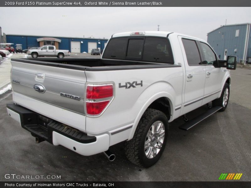 Oxford White / Sienna Brown Leather/Black 2009 Ford F150 Platinum SuperCrew 4x4