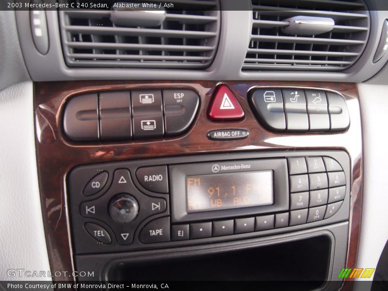 Alabaster White / Ash 2003 Mercedes-Benz C 240 Sedan