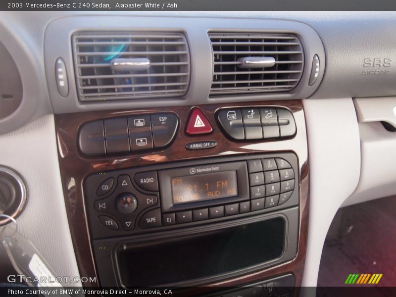Alabaster White / Ash 2003 Mercedes-Benz C 240 Sedan