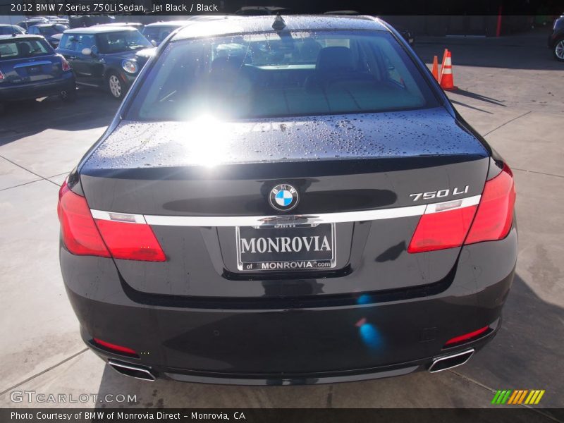 Jet Black / Black 2012 BMW 7 Series 750Li Sedan