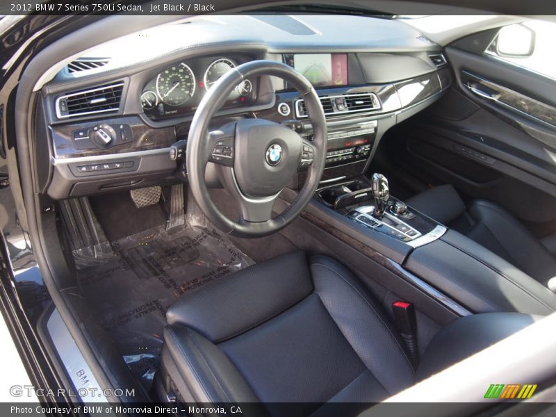 Jet Black / Black 2012 BMW 7 Series 750Li Sedan