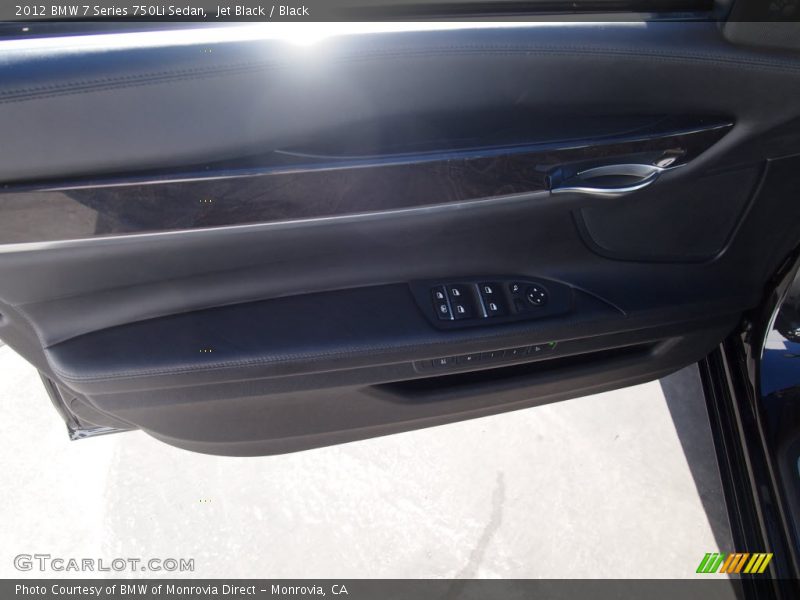 Jet Black / Black 2012 BMW 7 Series 750Li Sedan