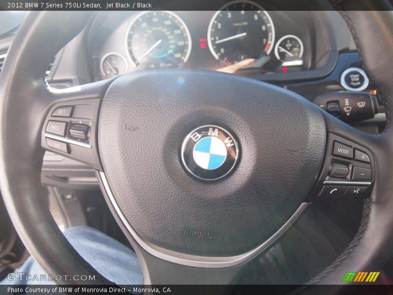 Jet Black / Black 2012 BMW 7 Series 750Li Sedan
