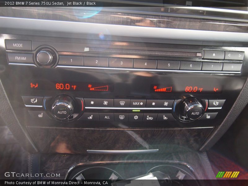 Jet Black / Black 2012 BMW 7 Series 750Li Sedan