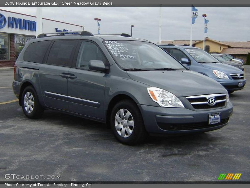 Green Meadow Gray / Beige 2008 Hyundai Entourage GLS