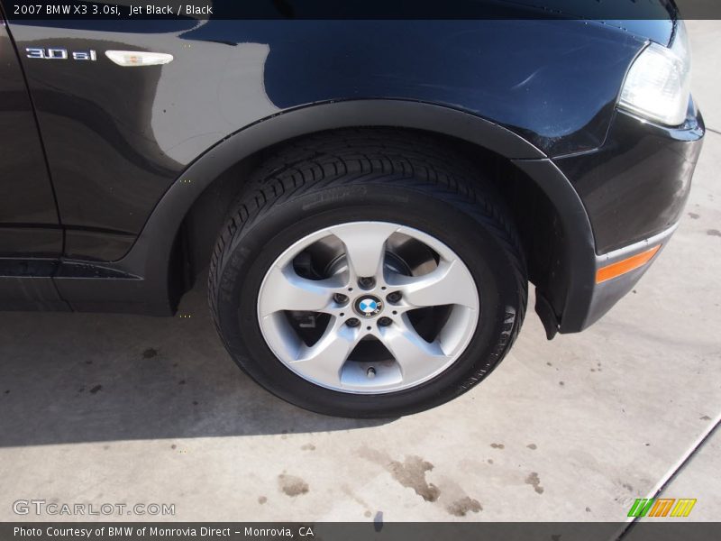 Jet Black / Black 2007 BMW X3 3.0si