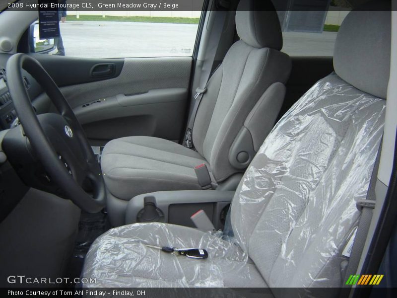 Green Meadow Gray / Beige 2008 Hyundai Entourage GLS