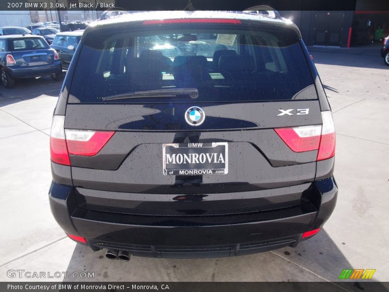 Jet Black / Black 2007 BMW X3 3.0si